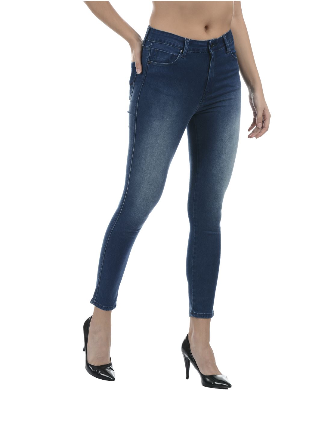 Pepe Jeans London Women Casual Wear Blue Solid Jeans